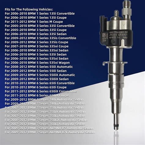 X Fuel Injector Index For Bmw N N X X