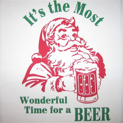 Mens Its The Most Wonderful Time For A Beer Christmas T Shirt Etsy