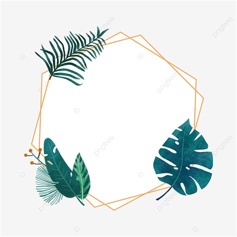 Tropical Leaves Border Clipart PNG Images, Tropical Leaves Border Png ...