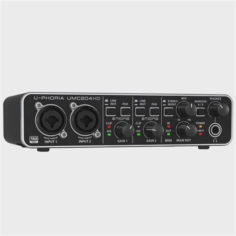 Interface de Áudio U Phoria UMC 204 HD Behringer Submarino