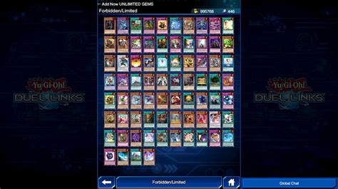 Yu Gi Oh Duel Links Forbidden Limited Cards Full Card Banlist