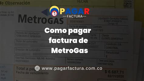 Cómo pagar factura de MetroGas MÉTODOS DE PAGO