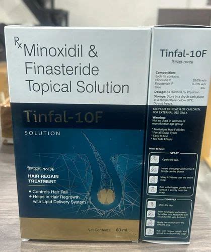 Minoxidil Finasteride Topical Solution Tinfal F At Rs Box