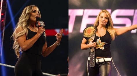 Popular Wwe Personality Sends A Four Word Message To Trish Stratus Reacts To Her Photo