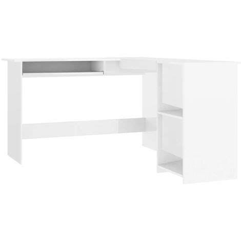 Furniture Limited Scrivania Angolare A L Bianco Lucido