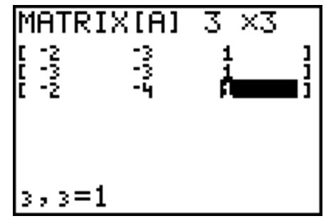 Inverse of a 3x3 Matrix Using a TI Graphing Calculator | Systry