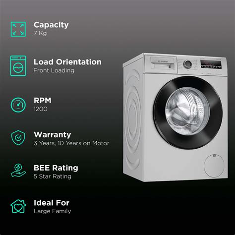 Buy Bosch 7 Kg 5 Star Inverter Fully Automatic Front Load Washing