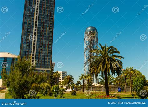 The Tower Of The Georgian Alphabet Batumi Editorial Image