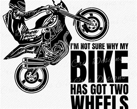 Motorcycle Wheelie Svg Riding Sportbike Clipart Vector Cricut Etsy