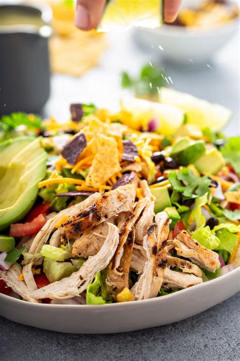 Simple Chicken Taco Salad Recipe Oh Sweet Basil