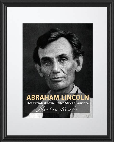 Abraham Lincoln 16th President Poster Picture Or Framed Wall Etsy