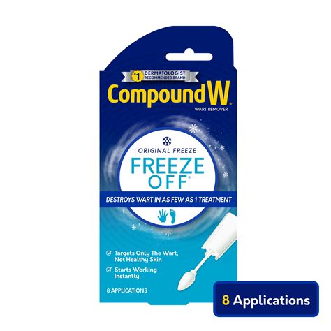 Compound W Freeze Off Wart Remover Common And Plantar Warts Removal 8