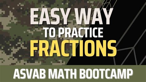 How To Get Faster At Solving Fractions Problems On Your ASVAB YouTube