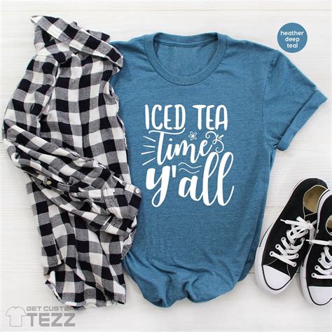 Iced Tea T Shirts Tea Lover T Shirt Iced Drinks Shirts Tea Etsy