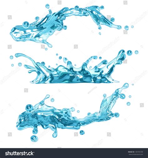 Pure Water Splash Set Stock Photo Shutterstock