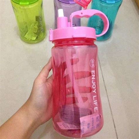 Promo Botol Minum Tumbler Enjoy Life Tempat Wadah Minum Ukuran Besar 2