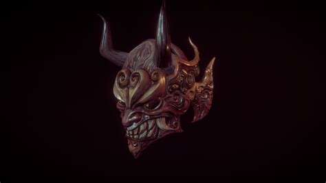 Hannya Mask D Model By Leo Fossa Utsuki Dc Dd Sketchfab