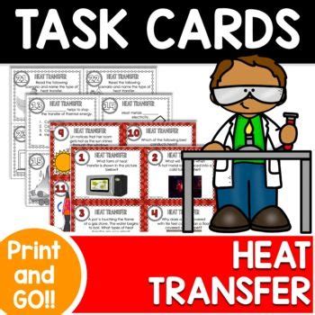 Heat Transfer Thermal Energy Task Cards Test Prep In Task