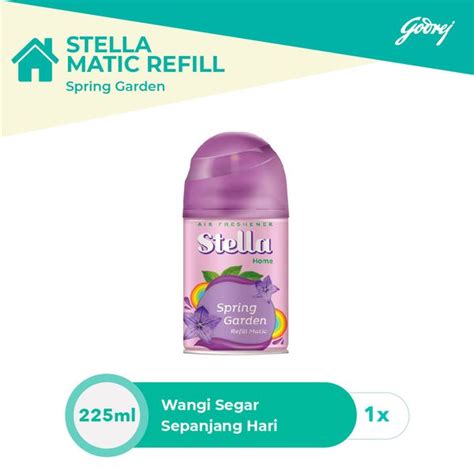 Jual Stella Matic Refill Spring Garden 225ml Plus Tatakan Refill