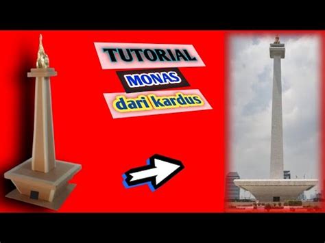 Cara Membuat Monumen Monas Dari Kardus Bekas YouTube