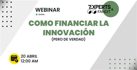 Webinar Como financiar la innovación de tu empresa