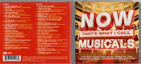 VARIOUS ARTISTS Now That S What I Call Musicals Double CD 2012 3