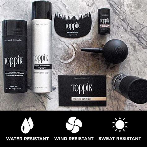 Toppik Hair Building Fibers Dark Brown 3g Fill In Fine Or Thinning