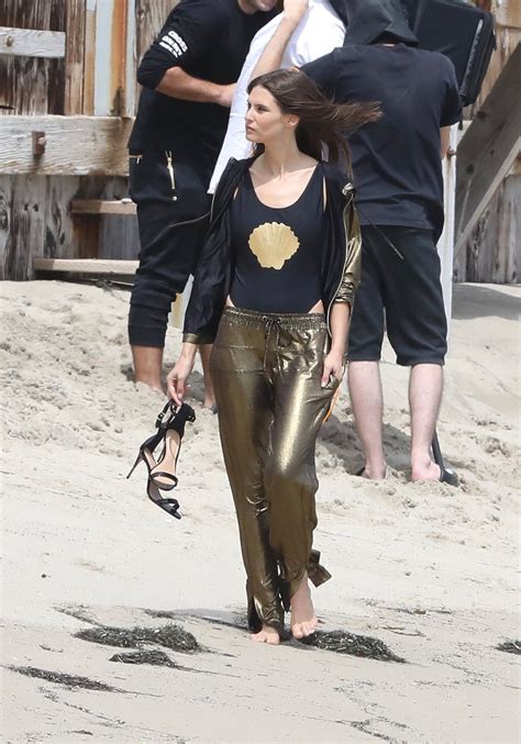 Bianca Balti On The Set Of A Photoshoot In Malibu Hawtcelebs