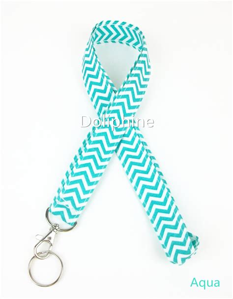 Chevron Fabric Neck Lanyard Keychain For Key Id Badge Etsy