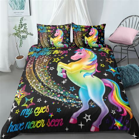 Sparkling Star Unicorn Bedding Set Unilovers