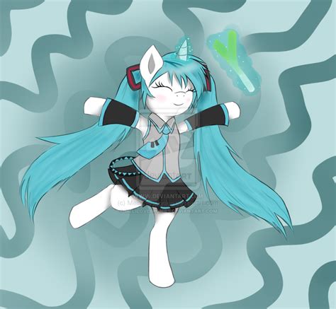 Hatsune Miku Pony By Melilovesponies On Deviantart