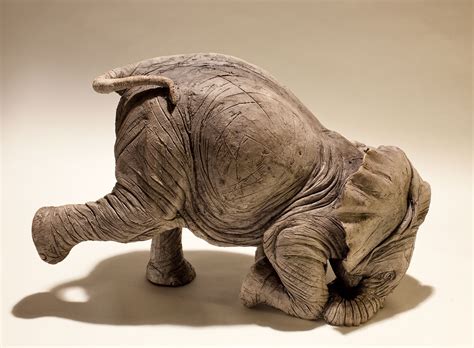 Baby Elephant Sculptures Nick Mackman Animal Sculpture