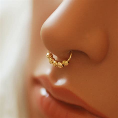 Fake Septum Piercing For Non Pierced Nose Tribal Clip On Faux Nose Ring Nose Cuff Clip On