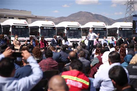 Pone En Marcha Alfredo Del Mazo Nuevas Unidades Para La L Nea Iv Del