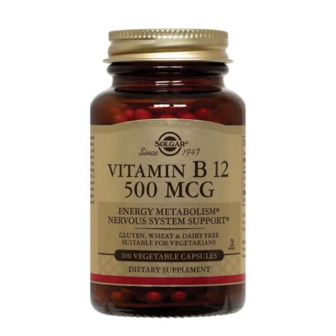 Solgar 維他命 B12 Vitamin B12 500 Mcg 100 Tablets Vitamin Hk 香港專業維他命