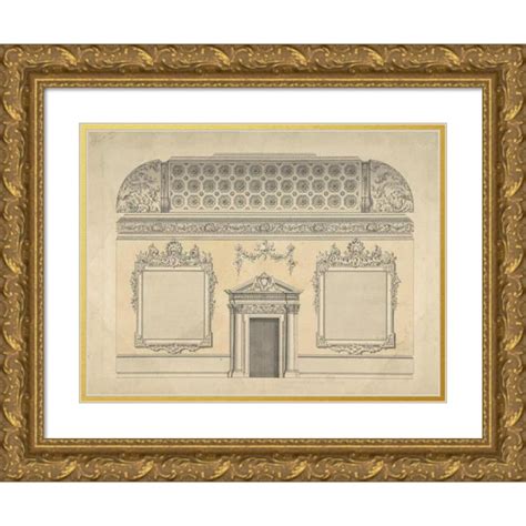 Thomas Lightoler X Gold Ornate Wood Frame And Double Matted Museum