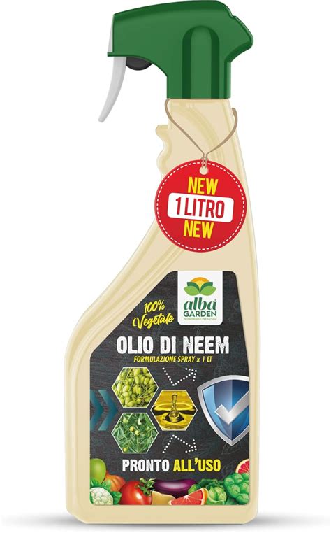 Albagarden Olio Di Neem Per Piante Naturale Concentrato Puro