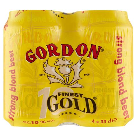 Gordon Finest Gold Strong Blond Beer Canettes 4 X 33 Cl Carrefour Site