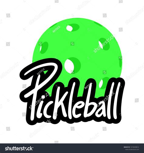 Pickleball Symbol Design Royalty Free Stock Vector