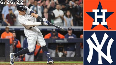 New York Yankees Highlights Vs Houston Astros 6 26 22 YouTube