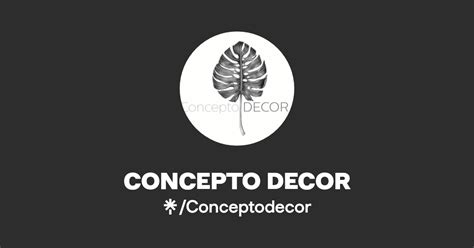 Concepto Decor Instagram Facebook Tiktok Linktree