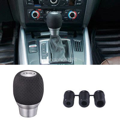 New Universal Manual And Automatic Car Gear Stick Shifter Knob Pu Ebay