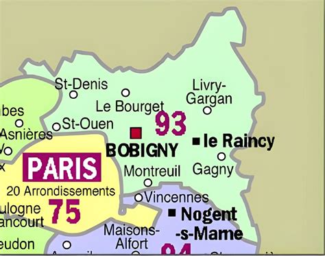 Seine Saint Denis Voyage Carte Plan