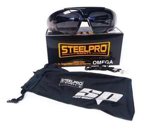 Lentes De Seguridad Graduables Steelpro Omega Cristal Gris Mercadolibre