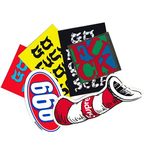 Supreme Fuck Sticker Set Yahoo
