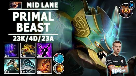 Primal Beast Mid Lane D Gpk Pos Pb Play Dota Immortal