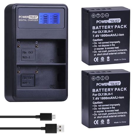 Powertrust Pcs Blh Blh Blh Replacement Battery And Lcd Usb Dual