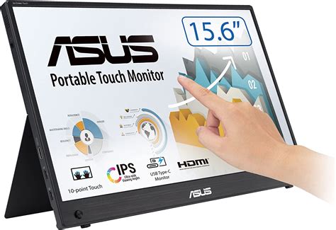 Asus Zenscreen Touch Screen 15 6” 1080p Portable Usb Monitor Mb16aht Full Hd