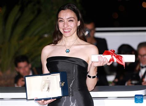 French Female Director Wins Palme Dor At 76th Cannes Film Festival Xinhua