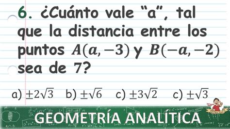 Gu A Ipn Geometr A Anal Tica Ejercicio Youtube